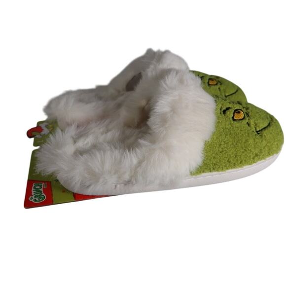 The Grinch Green Ladies Plush Fur Sherpa Slippers – Size L (9/10) Large - Picture 2 of 7